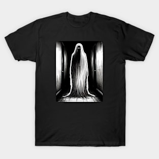 horror ghost in bathroom T-Shirt